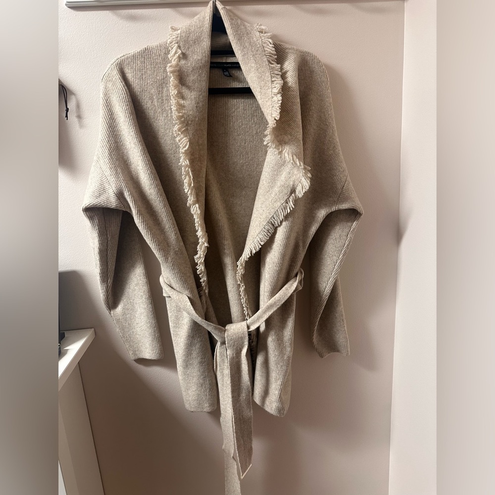 White House Black Market tie sweater.